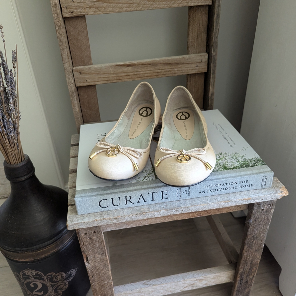 Wishbone (Browns) Leather Ballet Flats